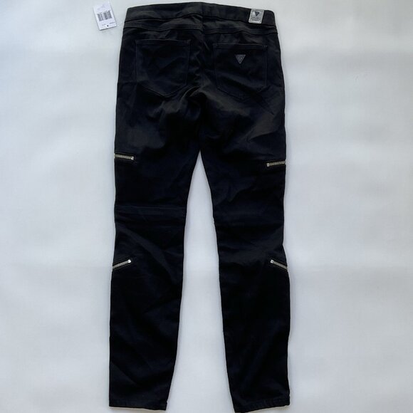 Guess Women’s Jegging Fit Black Skinny Jeans Zipper Legs Size 26 - Picture 10 of 16